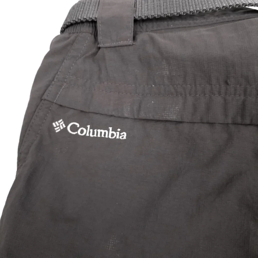 Columbia Silver Ridge Omni Wick Belted Ripstop UPF Cargo Shorts Gray Mens Small
